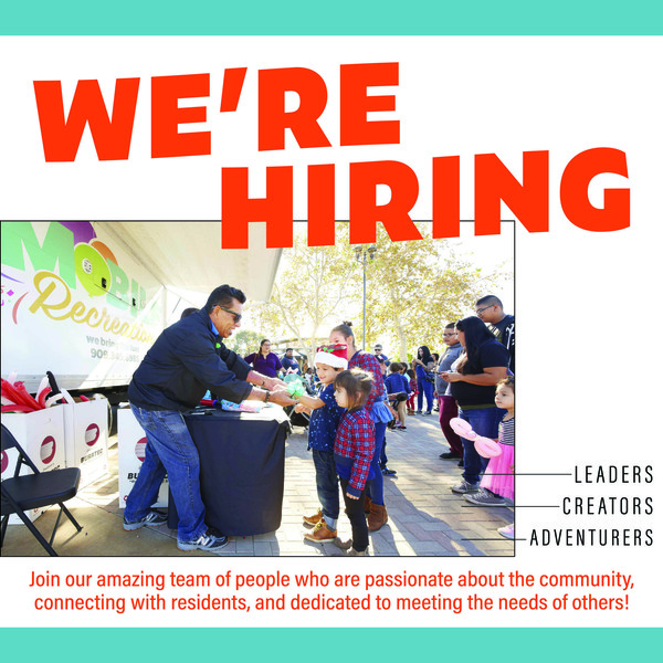 CSD is Hiring Mobile Rec Staff image Opens in new window