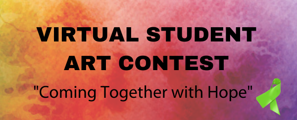 paint splatter and green ribbon