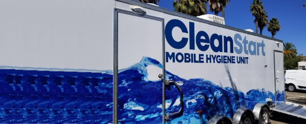 mobile hygiene unity with restroom and laundry services 