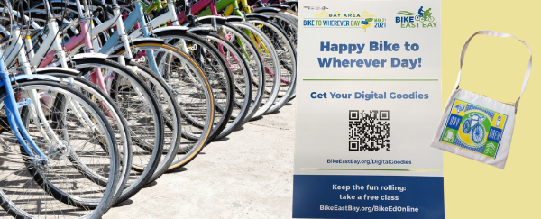 bikes, poster, and bag