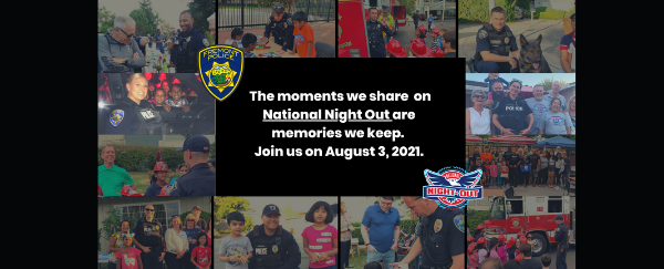 police officers and community members, police badge