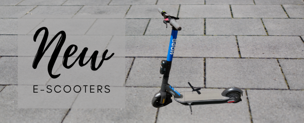 e-scooter on sidewalk