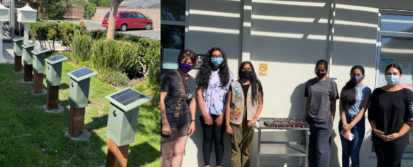 solar charging stations and Girl Scouts
