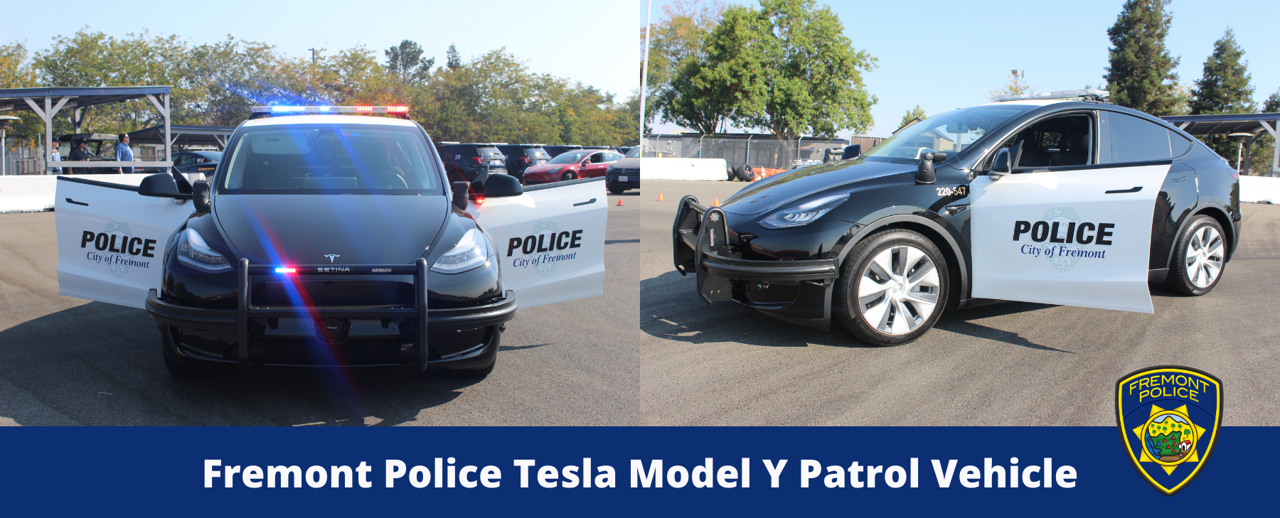 two police electric vehicles