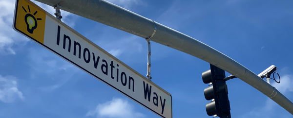 traffic signal and traffic street sign