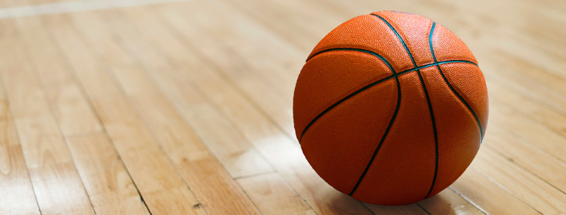 basketball and floor of indoor court