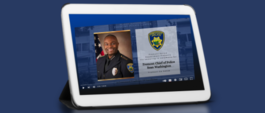smart device with police chief video