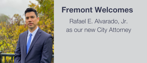 new city attorney Rafael E. Alvarado, Jr. standing outdoors