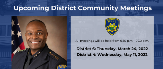 police chief in uniform with flay and Fremont Police Department patch