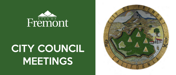 City seal in mosaic tiles and City Council Meetings in text