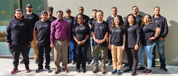 Ohlone College student cohort participating in the Tesla program