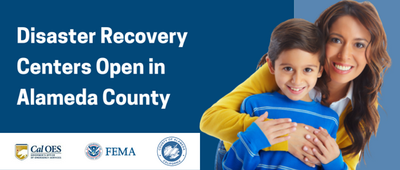 mother and child. Disaster Recovery Centers Open In Alameda County 