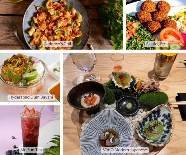 Food photo collage for Restaurant Week