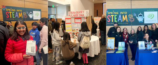 Photos of STEAM students