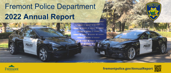 cover of the 2022 Annual Report from the Fremont Police Department 