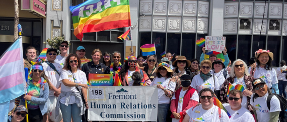 City of Fremont Human Relations Commission Pride Parade Contingent