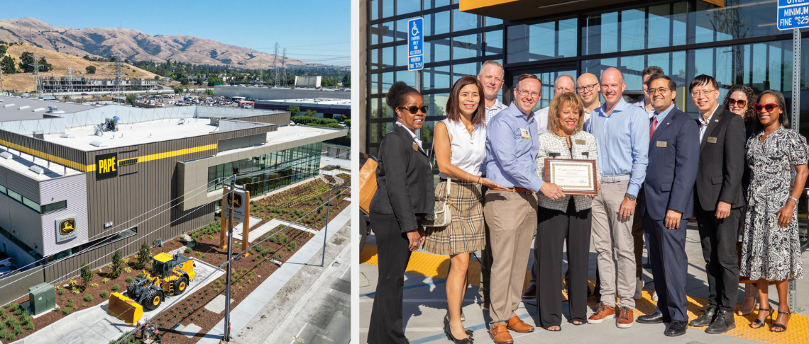 Papé Machinery's grand opening of new location in Fremont attended by Fremont City officials