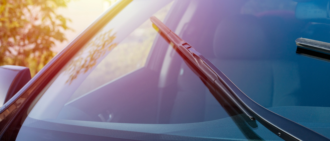 vehicle windshield and wiper