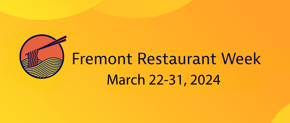 Fremont Restaurant Week is March 22-31, 2024, graphic with chopsticks and noodles