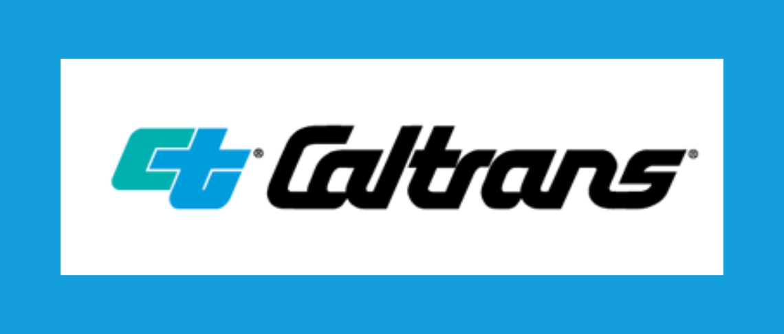 Caltrans logo with a border