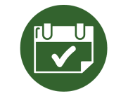 calendar icon with checkmark