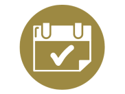 calendar icon with checkmark