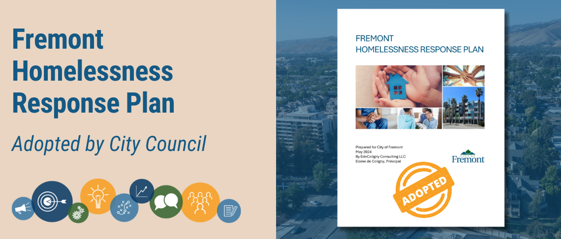 cover of the Fremont Homelessness Response Plan adopted by City Council