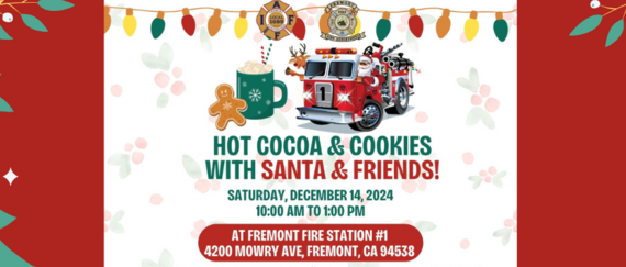 Hot cocoa with santa