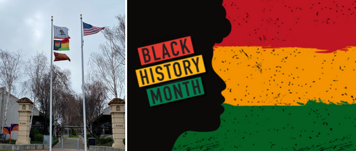 Black History Month flag raised at City Hall