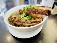 Bowl of pho with beef rib