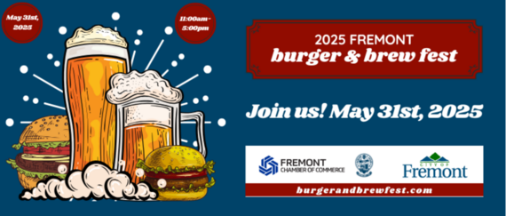 Burger and Brew Festival. May 31st, 11 am to 5 pm.