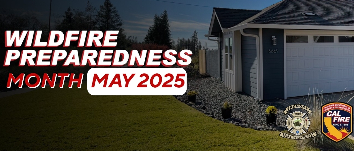Wildfire Preparedness Month – May 2025. Photo of House.