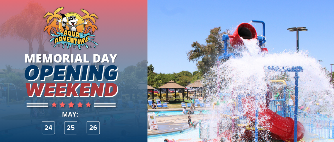 Water coming out of waterpark slide