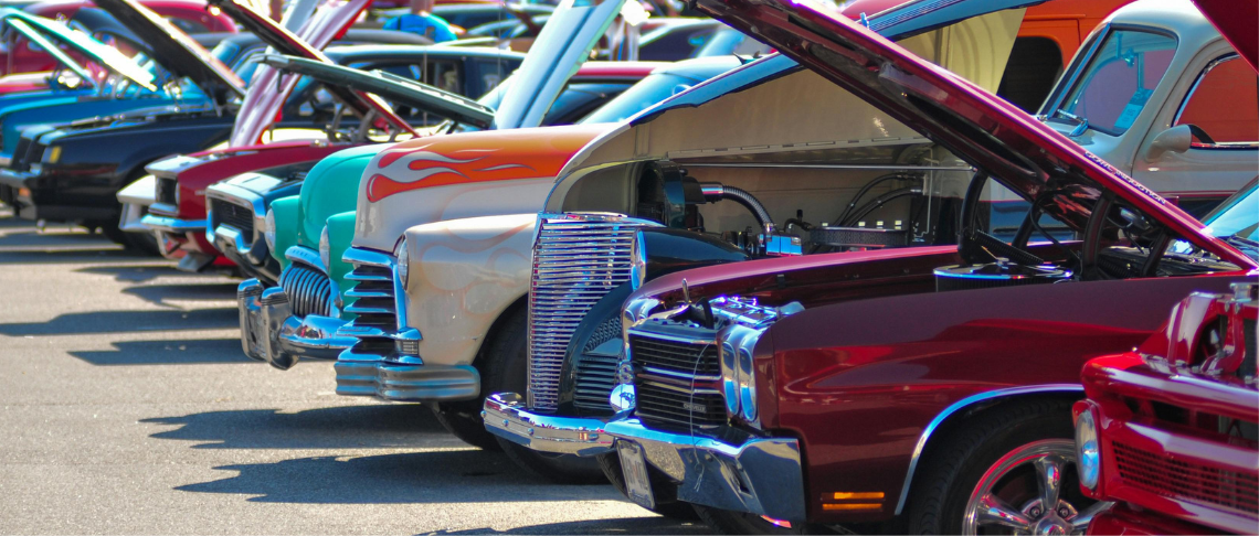 Photo of classic cars at car shows