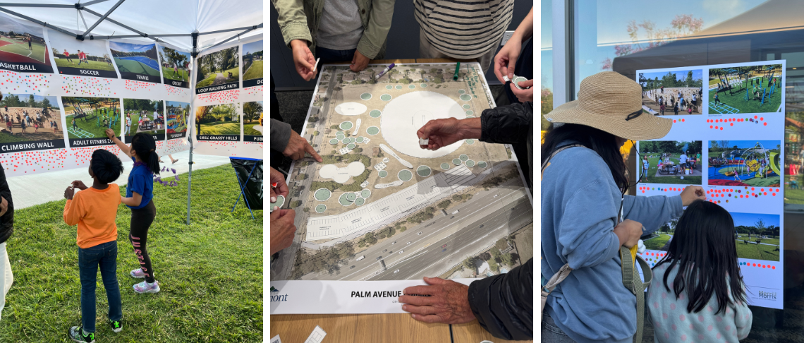Palm Ave plan and community members