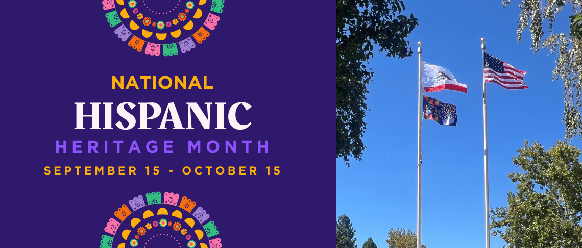 Hispanic Heritage Month, photos of flags in Fremont