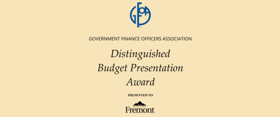 GFOA Distinguished Budget Presentation Award 