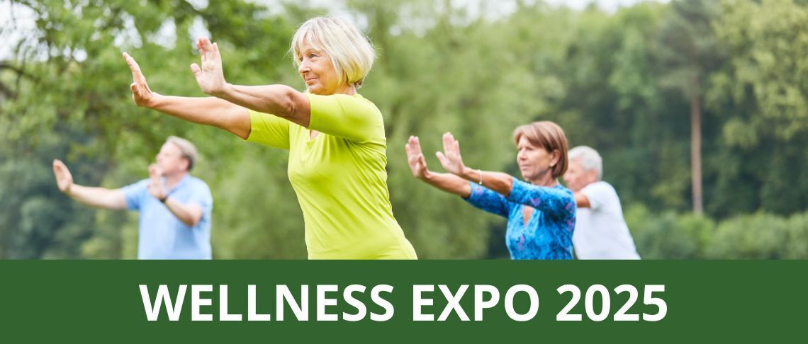 older adults exercising outdoors at Wellness Expo 2025