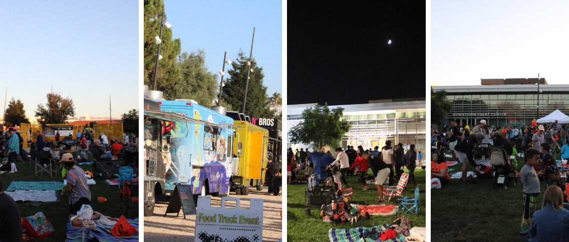 Trick-or-Treat Event: photos of guest, food trucks, and more