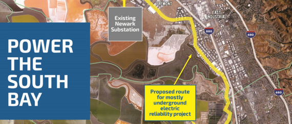Power The South Bay Map Route
