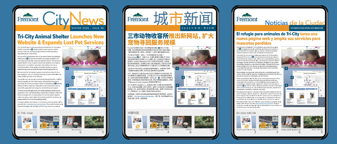 Fremont's City News in different languages 