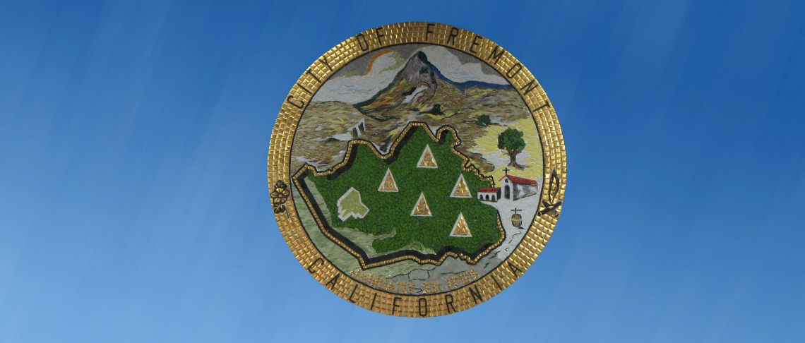 City of Fremont Seal with Blue Background