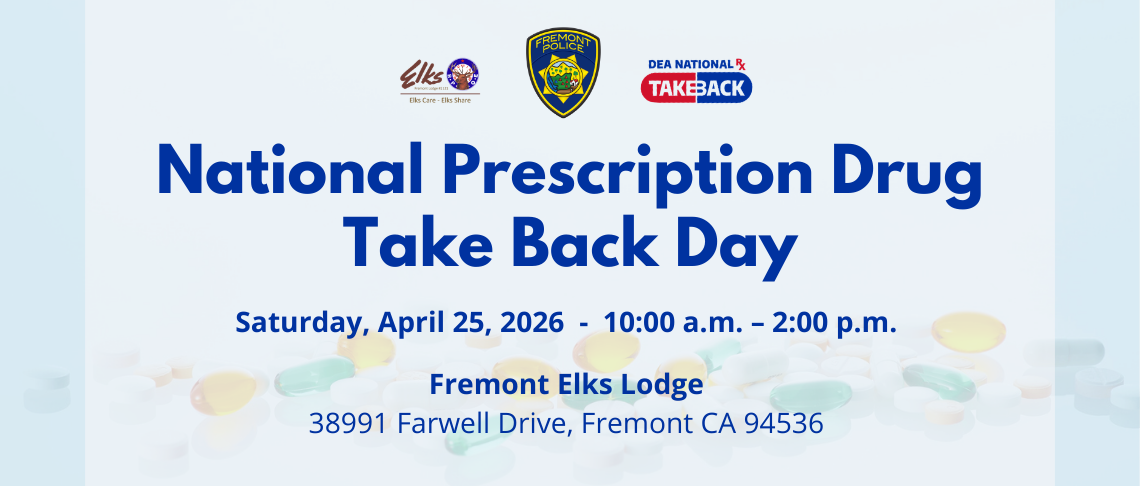 Fremont Police National Drug Take Back