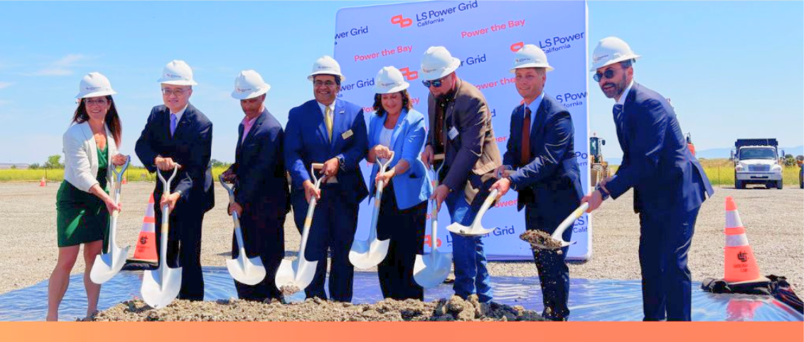 LS Power Groundbreaking Photo Digging Up Dirt
