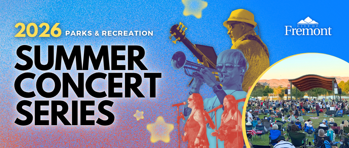 Summer Concert Series is back! Photos of a previous concert and artists performing.
