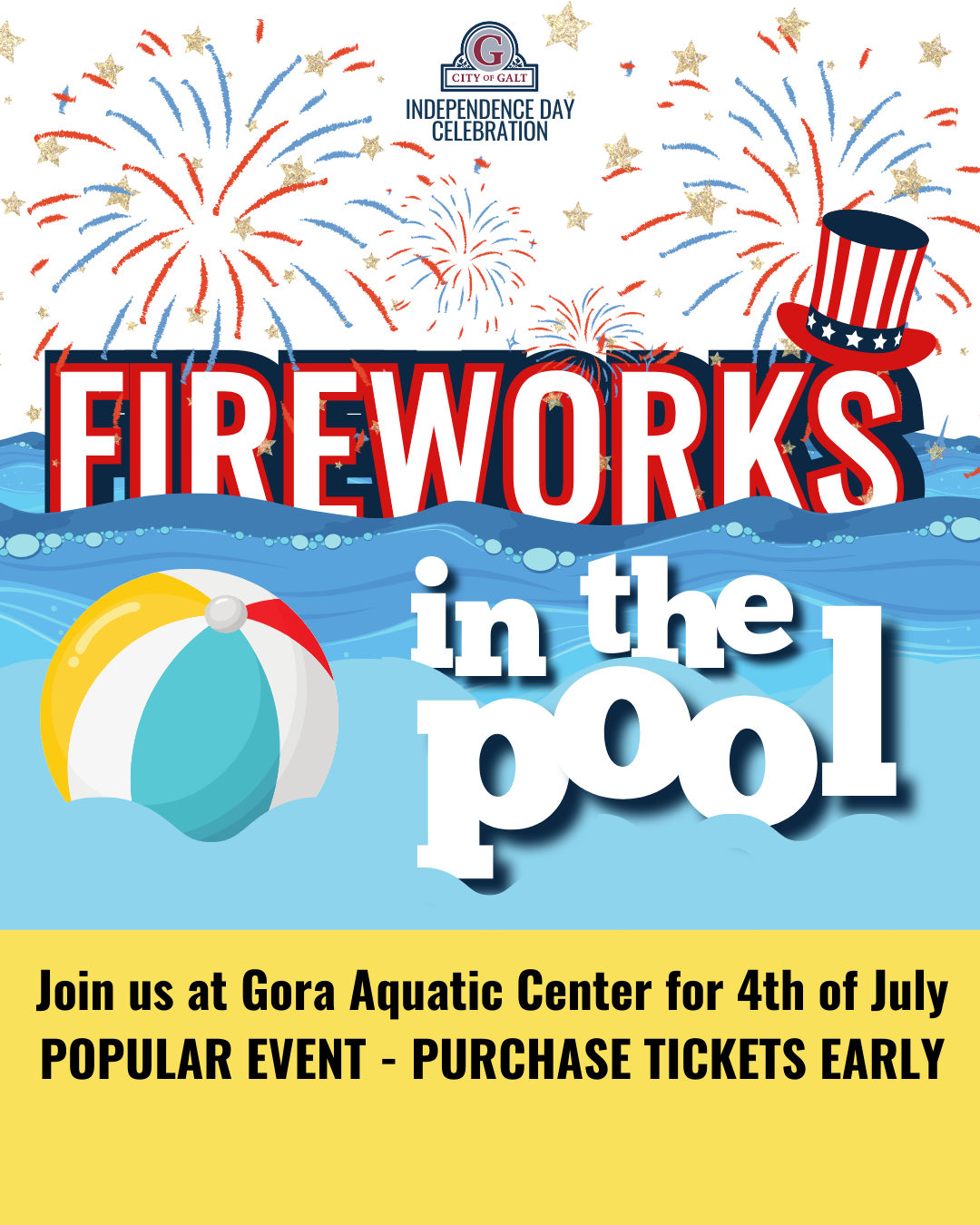 Fireworks in the Pool