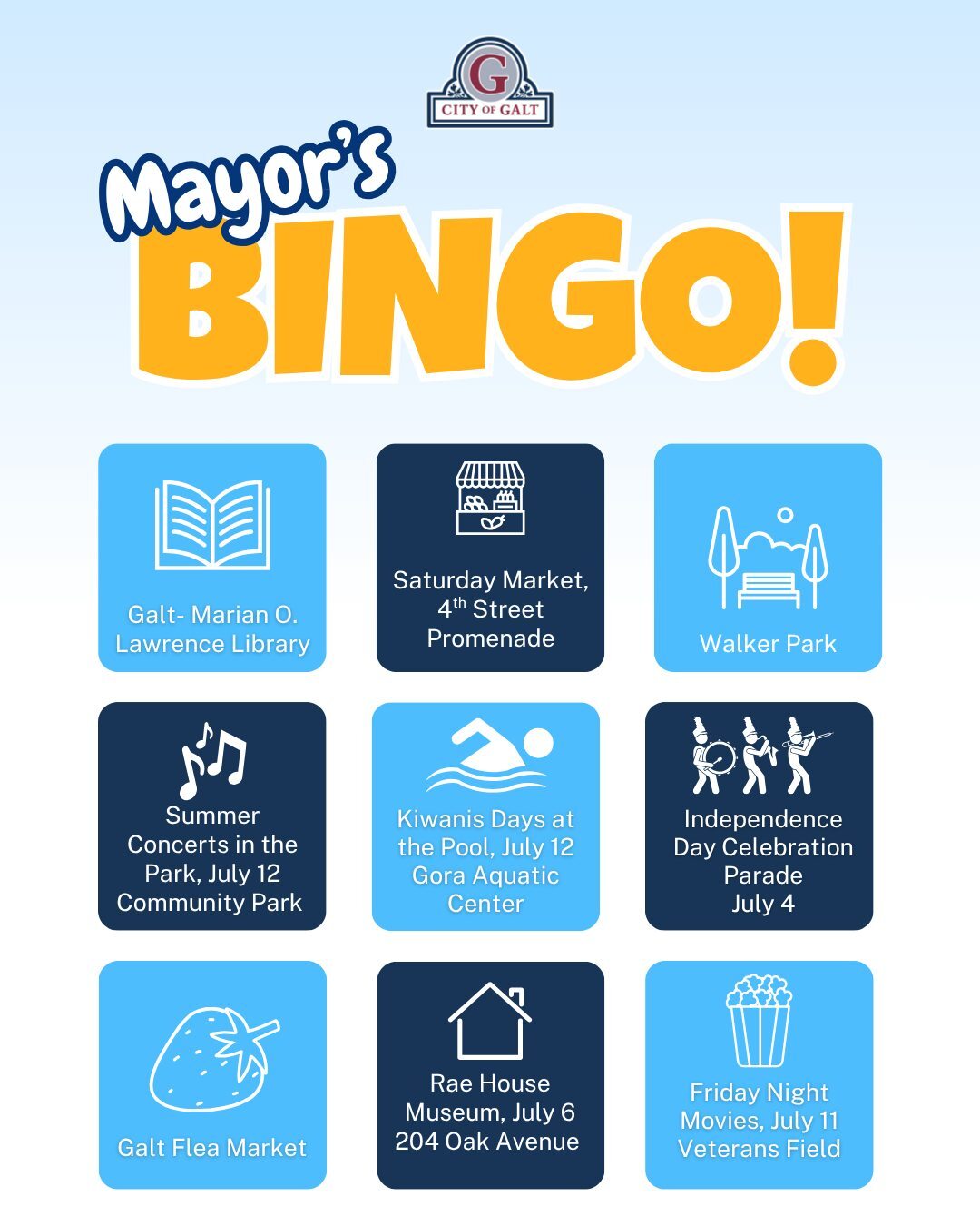 Mayors Bingo