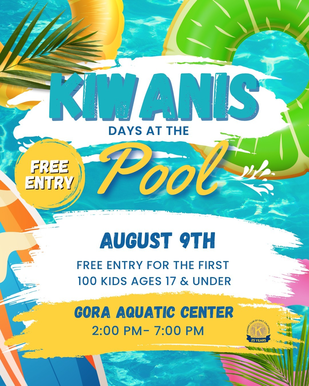 Kiwanis days at the pool