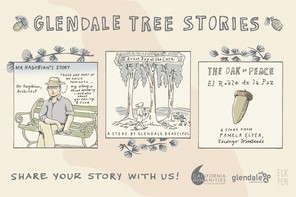 Glendale Tree Stories Flyer: "Share your Stories with us!"