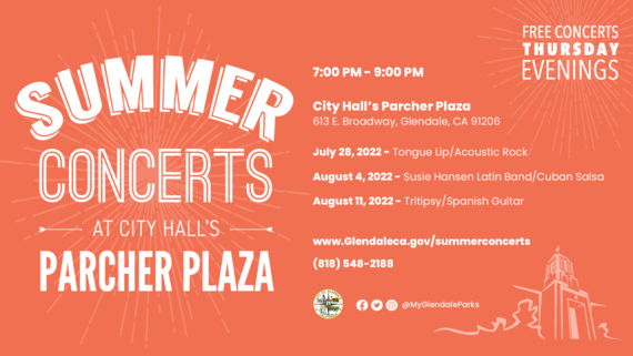 Summer Concerts at City Hall's Parcher Plaza